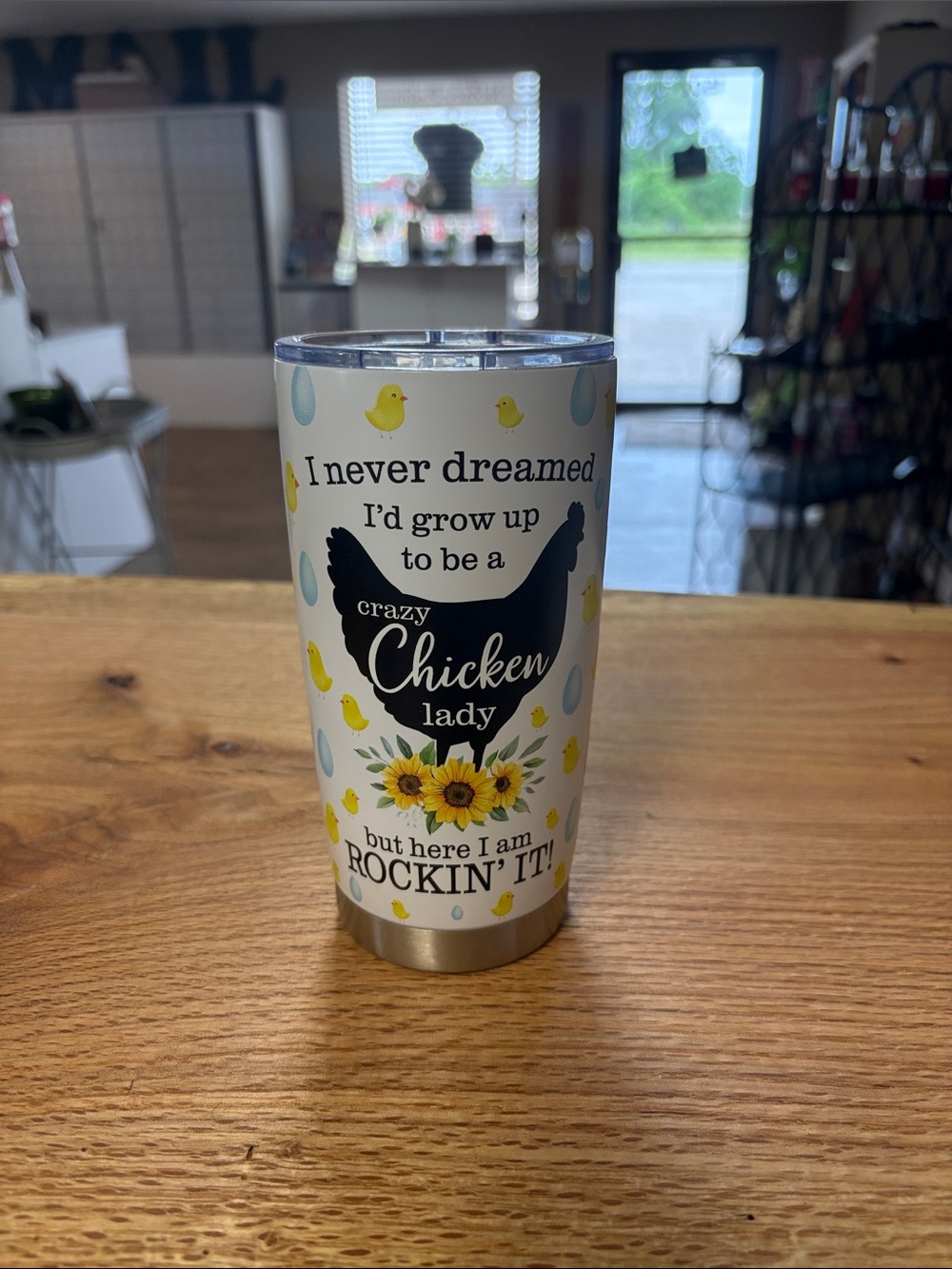 Crazy Chicken Lady Tumbler | Gifts| Colorful | Funny | Chicks | Sunflower